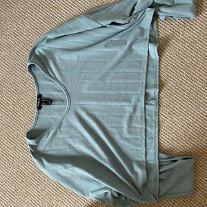 Cropped teal sweater